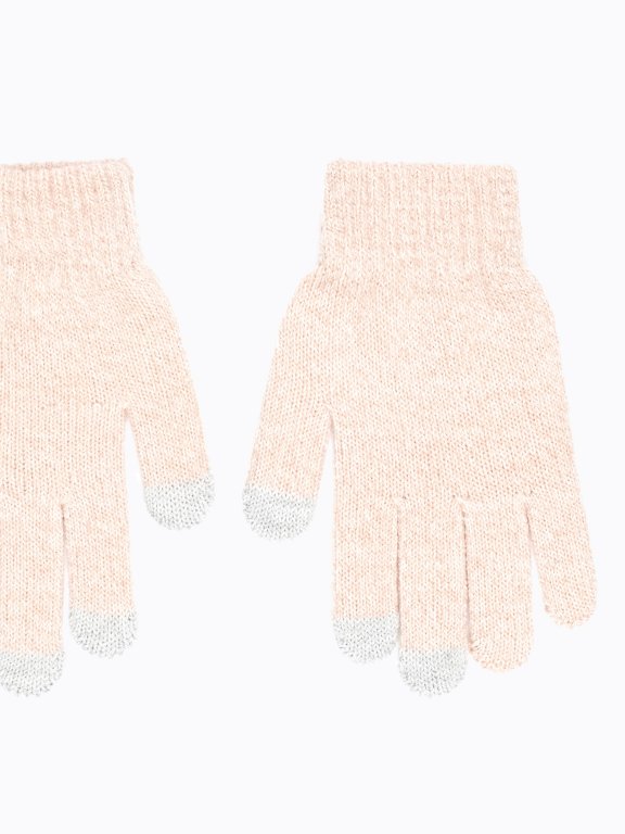 Basic marled gloves