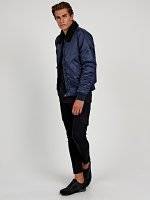 Light padded bomber jacket with sherpa collar