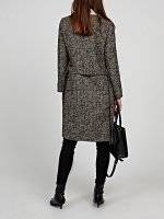 Longline coat with pile detail