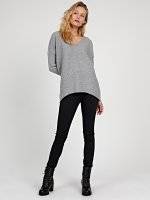 Basic knitted slim trousers
