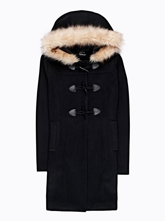Kabát duffel s kapucňou