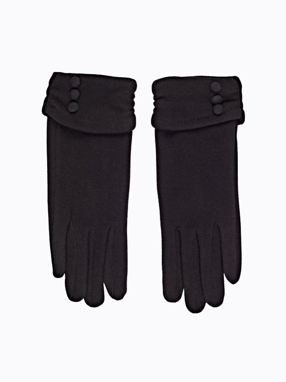 Gloves with buttons