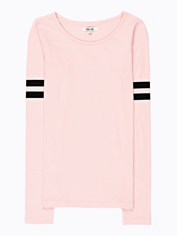 T-SHIRT WITH SLEEVE STRIPES