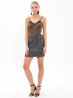 MARLED BODYCON SKIRT WITH ZIPPERS