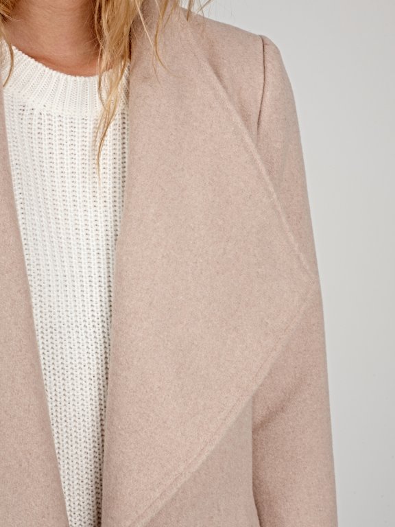 Duster coat in wool blend