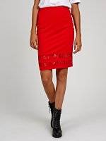 Bodycon skirt with lace