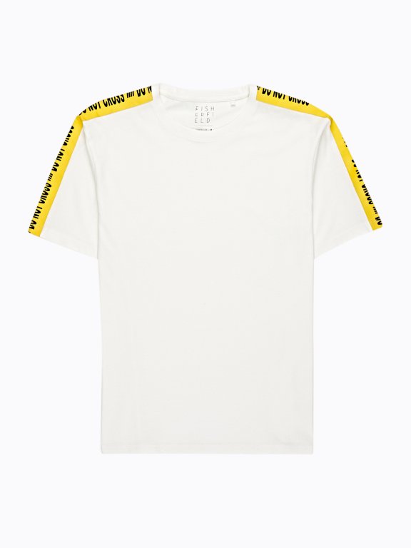 OVERSIZED T-SHIRT WITH SLEEVE TAPES