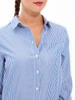 STRIPED SHIRT WITH SLEEVE TAPE