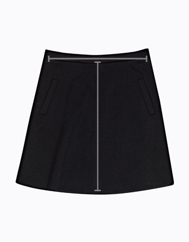 Faux leather mini skirt with pockets