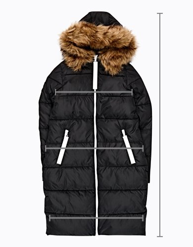 Shiny quilted longline winter jacket