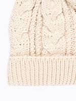 CABLE-KNIT BEANIE