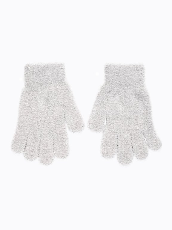 Flauschige Handschuhe