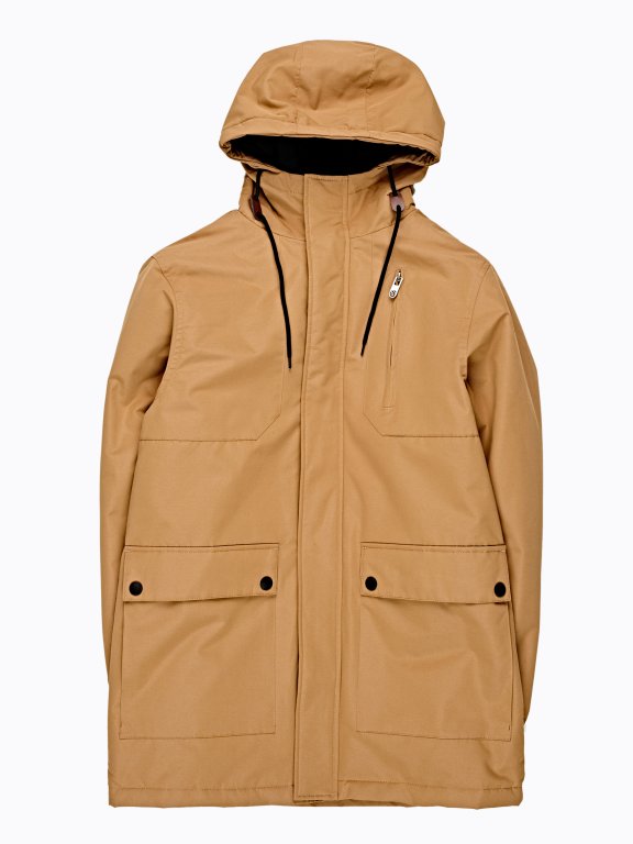 Vatovaná bunda s kapucí