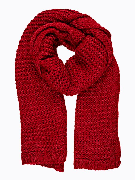 LONG KNITTED SCARF
