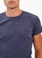 Základné rebrované tričko s krátkym rukávom
