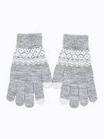 Pletené rukavice so vzorom