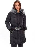 QUILTED PADDED JACKET WITH POM-POM DETAIL