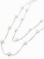 LONGLINE LAYERED NECKLACE WITH PEARLS