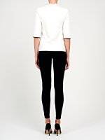 Jeggings with faux leather details