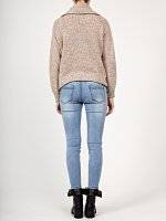 Ripped skinny jeans in light blue wash