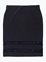 Pencil skirt with mesh details