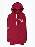 Oversized hoodie with print and zippers