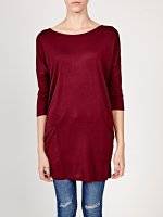 Oversized viscose top with pockets