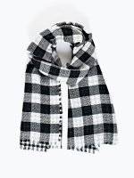 Reversible checked scarf