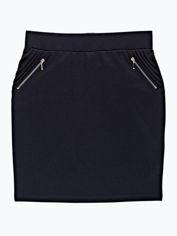 Pencil skirt with zipper details