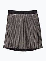 Silver pleated skirt