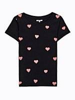 ALL OVER HEARTS PRINT T-SHIRT