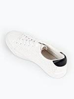 Perforated sneakers with black detail