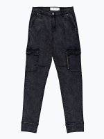 Jogger fit jeans with pockets