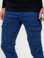 Jogger fit jeans with pockets