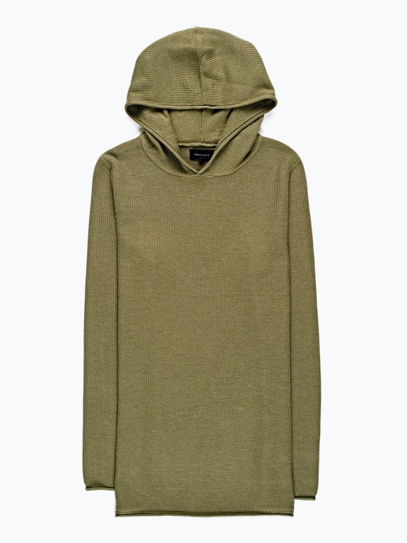 Hooded layered jumper
