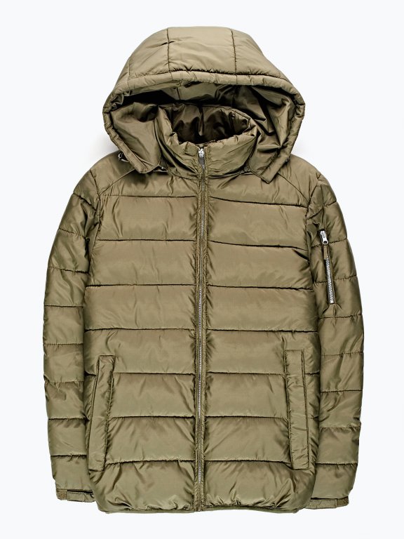 Basic quilted padded jacket