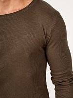 Basic rib-knit t-shirt