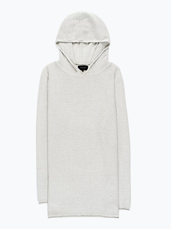Hooded layered jumper