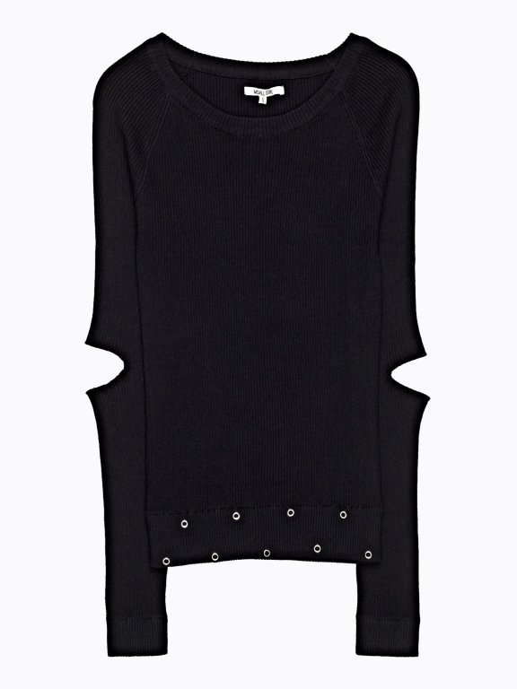 CUT OUT ELBOW JUMPER