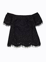 LACE TOP WITH RUFFLE