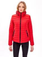 QUILTED PADDED JACKET WITH HIGH COLLAR