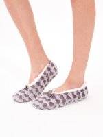HEARTS PRINT SLIPPERS