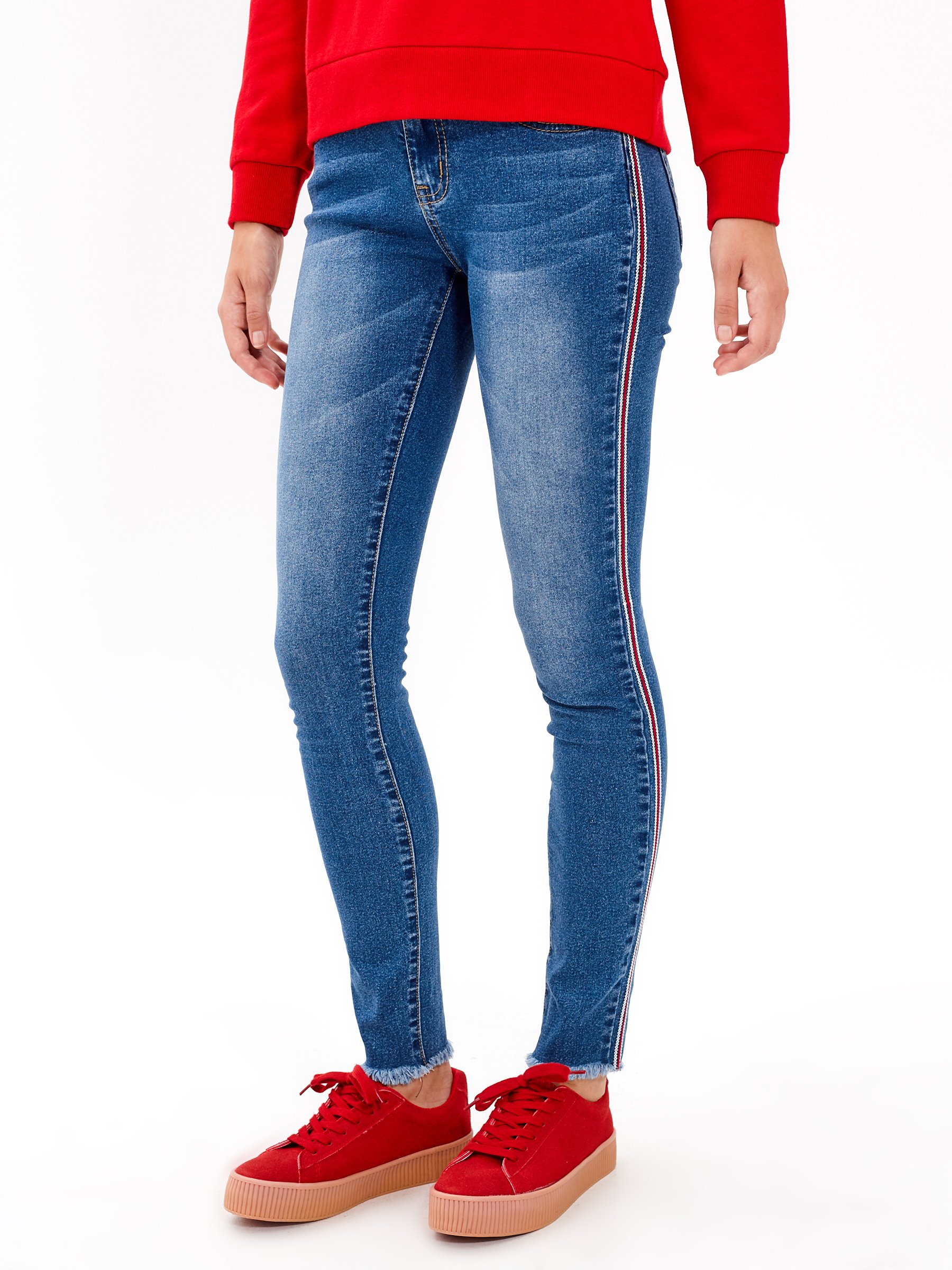 Amazon.com: VooZuGn Men's Ripped Pencil Pants Denim Biker Side Striped  Jeans Side Stripe Slim Blue : Clothing, Shoes & Jewelry