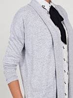 Prolonged cardigan with pockets