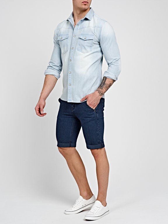 jeans shirt light blue