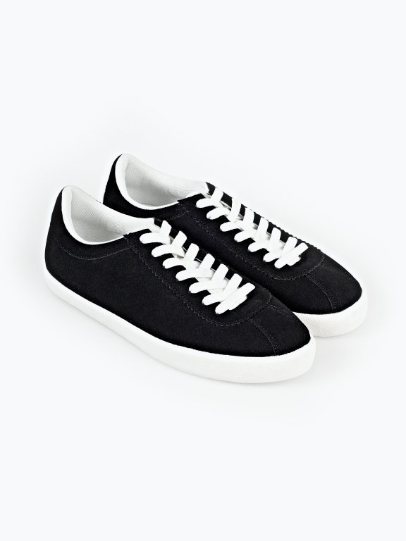 Faux suede sneakers