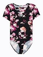 Floral print bodysuit