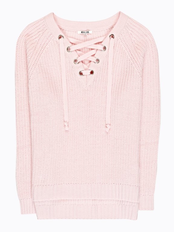 LACE-UP JUMPER