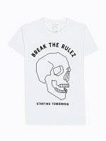 SKULL EMBROIDERY T-SHIRT