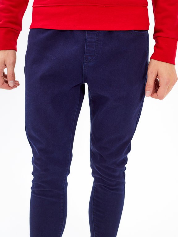 CROPPED STRAIGHT SLIM FIT JEANS